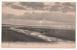 14 . CAYEUX SUR MER . LA MER COUCHER DE SOLEIL 1922 - Autres & Non Classés