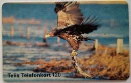 Sweden 120Mk. Chip Card - Bird 11 - White Tailed Eagle - Svezia