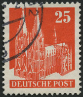 AMERIK. U. BRITISCHE ZONE 87eg O, 1948, 25 Pf. Eng Gezähnt, Pracht, Mi. 40.- - Otros & Sin Clasificación