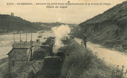SAINT-BRIEUC - Arrivée Du Petit Train Départemental à La Pointe De L'Aigle - Cycliste - Saint-Brieuc