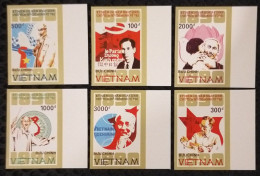 Vietnam Viet Nam MNH Imperf Stamps 1990 : Birth Centenary Of President Ho Chi Minh / Map / Music / Flag (Ms591) - Vietnam