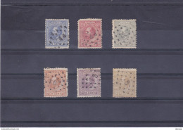 PAYS BAS 1872 Yvert 19 + 21-23+ 26-27 Oblitéré, Used Cote : 82.50 Euros - Used Stamps