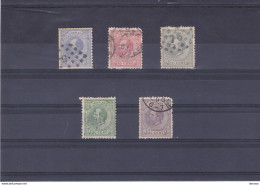 PAYS BAS 1872 Yvert 19 + 21-22 + 24 + 26 Oblitéré, Used Cote : 47,50 Euros - Used Stamps