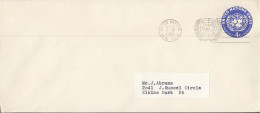 UNO NEW YORK  U 2 C, FDC, Echt Gelaufen, UNO-Emblem, 1958 - Brieven En Documenten