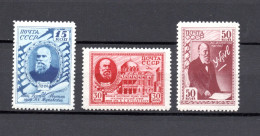 Russia 1941 Old Set Schukowsky Stamps (Michel 801/03) Nice MNH - Neufs