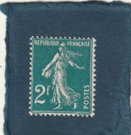 ///   FRANCE ///  Semeuse  2 Frs Vert/bleu  ** Côte 35€ - Unused Stamps