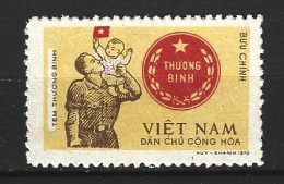 VIET NAM DU NORD. Timbre De Franchise N°14 De 1971. Pour Les Invalides De Guerre. - Vietnam