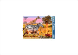 MALI 2024 DELUXE PROOF 1V - FROG MUSHROOMS BAOBAB GIRAFFE ZEBRA JACKAL LION - Grenouilles