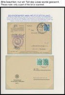 LOTS 1947-57, 17 Verschiedene Belege Behördenpost Nach Westdeutschland, Meist Prachterhaltung - Autres & Non Classés