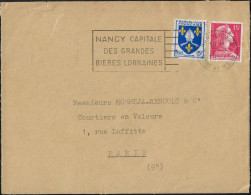 France 1959  Nancy, Capitale Des Grandes Bières Lorraines - Birre