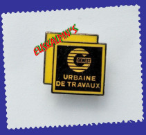 Pin's Travaux Publics, Urbaine De Travaux GENEST (aujourd'hui Groupe FAYAT), BTP. Signé WINNER - Other & Unclassified