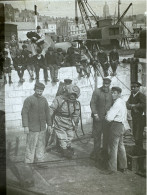 Photo Rare D'un Plongeur Dans Une Vieille Combinaison De Plongée, Boulogne Sur Mer C. 1900 - Stereoscopic