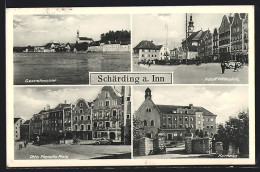 AK Schärding Am. Inn, Otto Planetta Platz, Platz, Kurhaus  - Otros & Sin Clasificación