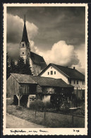 AK Taufkirchen A. D. Pram, Ortspartie Mit Kirche  - Otros & Sin Clasificación