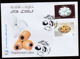 FDC/Année 2023-N°1935/1936 :Gâteaux Traditionnels ! Makrout El Louz - Makrout Laassel - Algérie (1962-...)