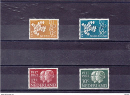PAYS BAS 1961 Yvert 738-739 + 745-746 NEUF** MNH Cote 3,30 Euros - Unused Stamps