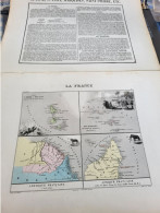 GUYANE TAHITI MARQUISES/DIVISION ADMINISTRATIVE/ABREGE HISTORIQUE//STATISTIQUE/VILLES PRINCIPALES/VARIETES - Carte Geographique