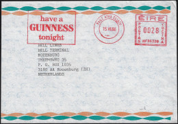 Irlande 1988. Empreinte De Machine à Affranchir EMA Prenez Une Guiness Ce Soir - Cervezas