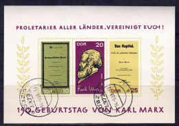 DDR 1968 - Karl Marx, Block 27, Gestempelt / Used - 1981-1990
