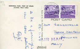 X0584 Trinidad & Tobago, Circuled Card 1967 To Italy - Trinidad & Tobago (...-1961)