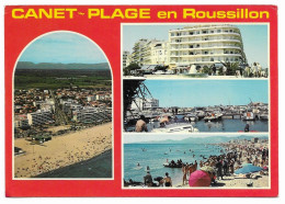 Canet Plage - 1975 - La Place - La Plage - Le Port - Vue Aérienne - N° 4514  # 2-23/28 - Canet Plage