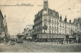 VERSAILLES - Rue Duplessis Prise De L'Avenue Saint-Cloud - Tramway - Animé - Versailles