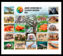 MALI 2024 BOOKLET MS 10V - BAOBAB ELEPHANT FROG TOAD HEDGEHOG SNAIL CHIMPANZEE MONKEY EAGLE TURTLE JACKAL CROCODILE MNH - Grenouilles