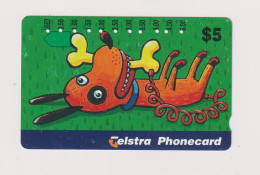 AUSTRALIA  - Dog With Bone Cartoon Magnetic Phonecard - Australië