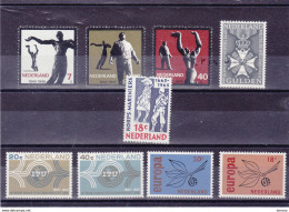 PAYS BAS 1965 Yvert 810-815 + 822-823 + 829 NEUF** MNH Cote : 6,20 Euros - Unused Stamps