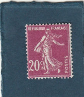 ///   FRANCE ///  Semeuse  20cts  Lilas  ** Côte 11à 32 Suivant Type * - Unused Stamps