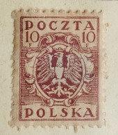 POLOGNE 1919 VARIÉTÉ - Armoiries (aigle) - Michel 103 - Unused Stamps