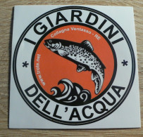PECHE / POISSON : AUTOCOLLANT I GIARDINI DELL'ACQUA - ITALIE - Stickers