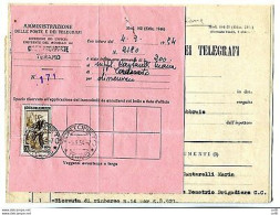 Lavoro Lire 200 N. 652 Isolato Su Ammenda - 1946-60: Poststempel