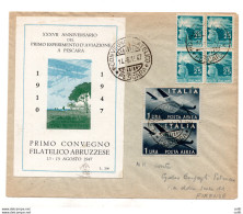 Pescara I° Convegno Filatelico - 1946-60: Marcophilie