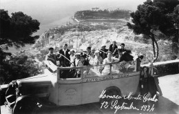 MONACO - MONTE-CARLO - Excursion En Autocar Ricou Grenoble, 12 Septembre 1934 - Carte-Photo, écrit (2 Scans) - Andere & Zonder Classificatie