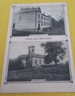 Gruß Aus Ober-Jeutz Schule/Bürgermeisteramt - Kath. Kirche Postalisch Gelaufen 1915 Haut - Yutz - Autres & Non Classés