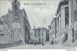 Be466 Cartolina Ancona Citta' Piazza Del Municipio - Siena