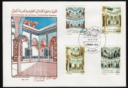 FDC/Année 1996-N°1122/1125 : Cours Intérieures De Maisons Algéroises - Algerije (1962-...)