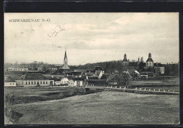 AK Schwarzenau /N.-Ö., Ortsansicht Mit Brücke Aus Der Vogelschau  - Other & Unclassified