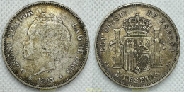 3911 ESPAÑA 1894 5 Pesetas Alfonso III - 1894 18-94 Madrid PG V - Sammlungen