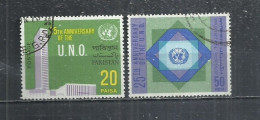 PAKISTAN 1970 -  U.N.O. ANNIVERSARY - CPL. SET - POSTALLY USED OBLITERE GESTEMPELT USADO - Pakistán