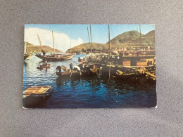 Chinese Junks - Aberdeen Hong Kong Carte Postale Postcard - Cina (Hong Kong)