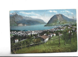 CPA LUGANO MONTE SAN SALVATORE En 1903! - Lugano