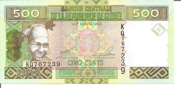 2 GUINEA NOTES 500 FRANCS GUINÉENS 2012 - Guinee
