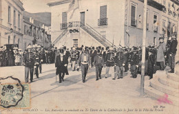 MONACO - Les Autorités Se Rendant Au Te Deum De La Cathédrale Le Jour De La Fête Du Prince - Voyagé 1907 (2 Scans) - Other & Unclassified