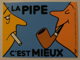 AUTOCOLLANT LA PIPE C'EST MIEUX - Stickers