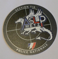 THEME TIR SPORTIF : AUTOCOLLANT ASLP METZ - SECTION TIR POLICE NATIONALE - Stickers