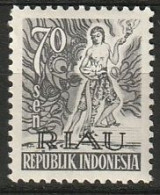Indonesia 1954 Riau 70 Sen. ZBL 13 MLH* - Indonesia