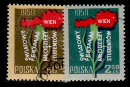 POLAND 1959 MICHEL No: 1113 - 1114 USED - Gebruikt