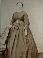 Photo CDV Fluchaire à Marcigny  Femme Corpulente  Sec. Emp. CA 1865 - L436 - Anciennes (Av. 1900)
